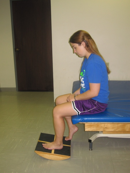 Seated rocker board