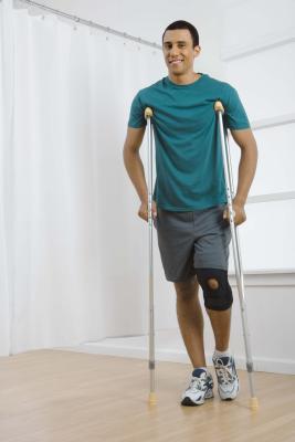 Walking with crutch